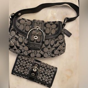 Coach Monogram bag and wallet